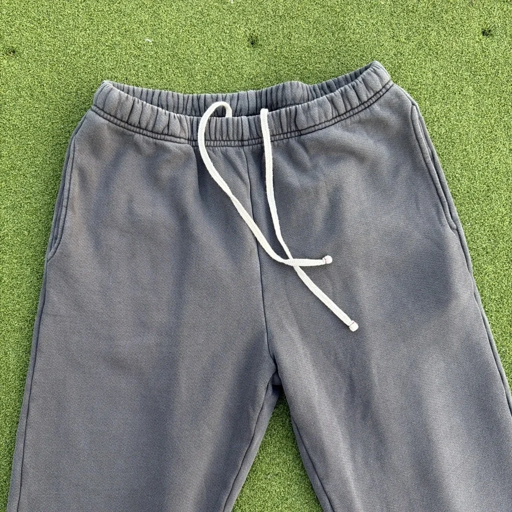 Les Tien Gray Classic Sweatpants Men Small Heavyweight Fleece Cotton USA Made